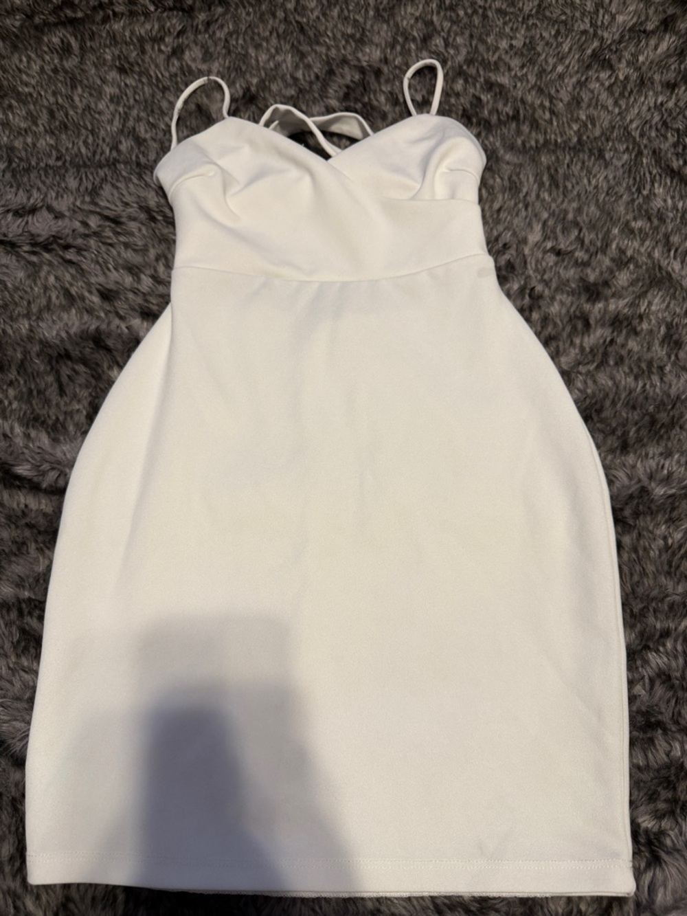Windsor White Spaghetti Strap Mini Dress
